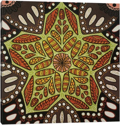 Monarch Pattern Mandala Canvas Art Print - Mandala Art