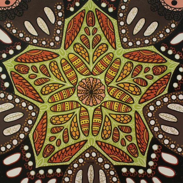 Mandalas: Monarch Pattern Mandala by Yue Zeng