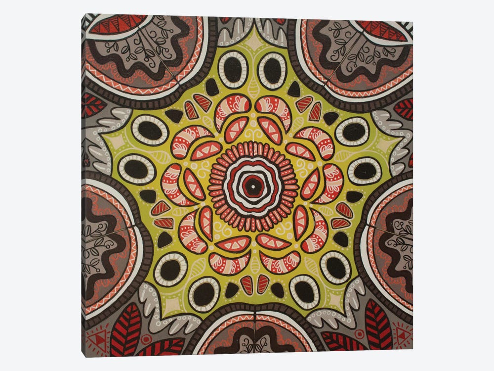 Moth Pattern Mandala 1-piece Canvas Art Print