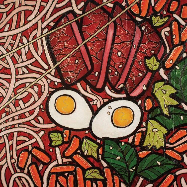 Ramen Noodle Beef by Yue Zeng wall art