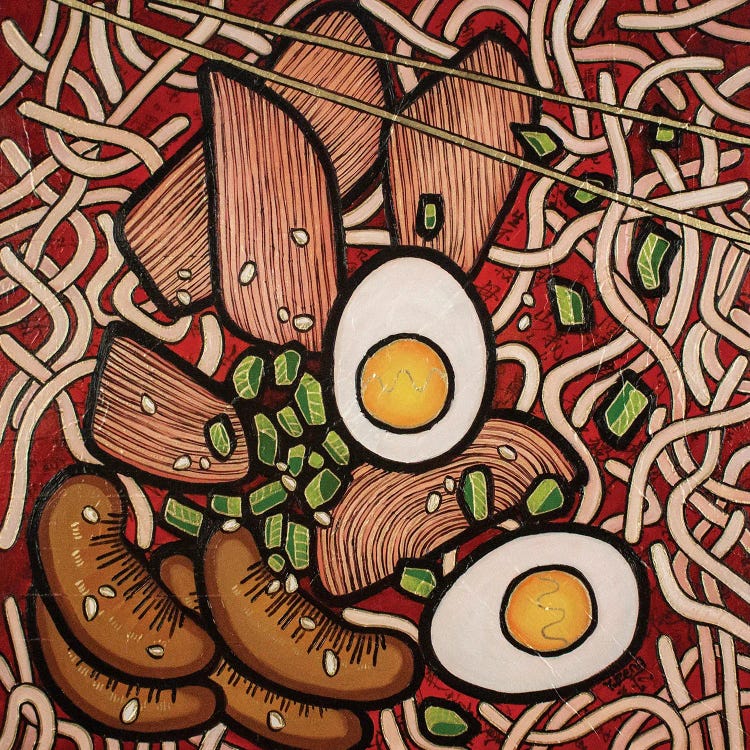 Ramen Noodle Chicken by Yue Zeng wall art