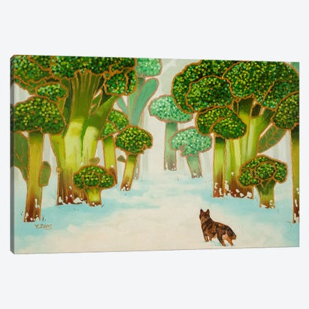 Broccoli Forest Fantasy Canvas Print #YZG160} by Yue Zeng Canvas Print