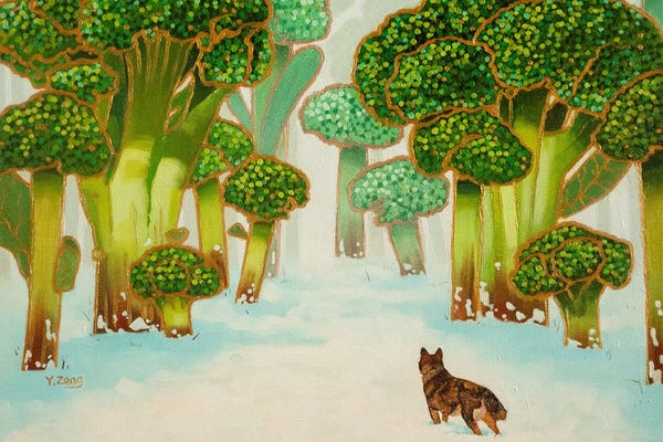 Yue Zeng: Broccoli Forest Fantasy by Yue Zeng