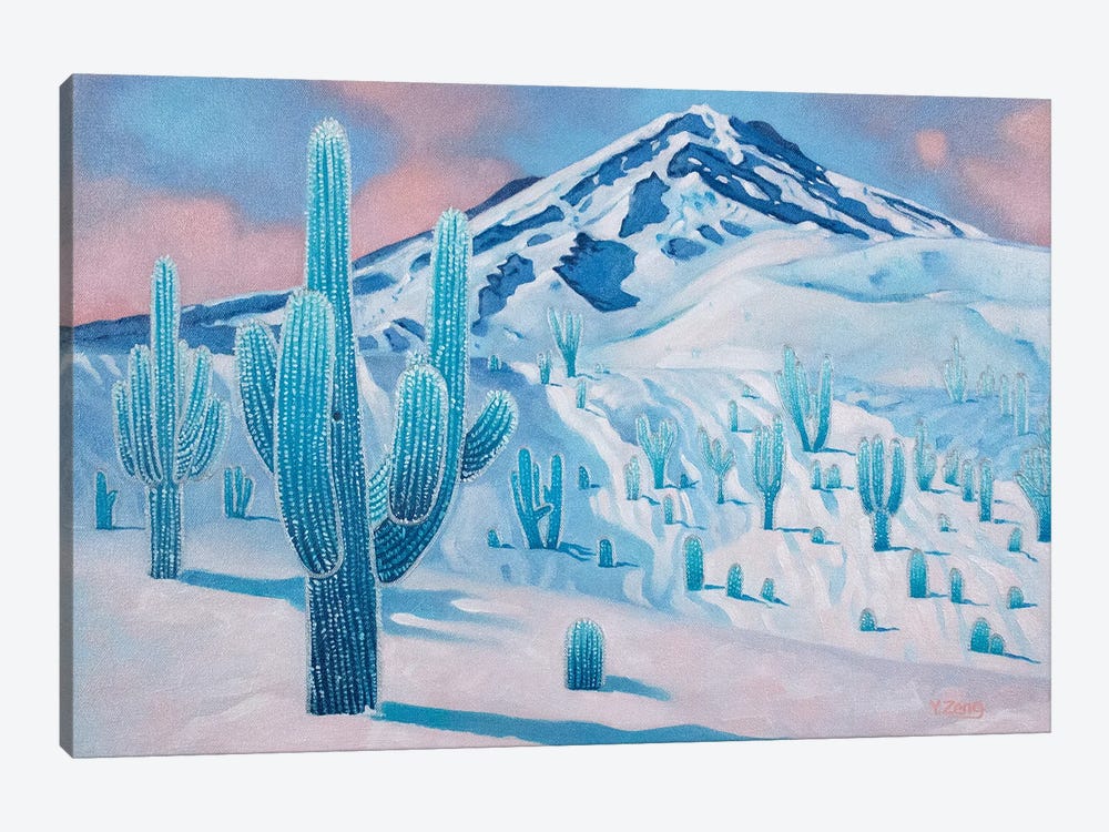 Frozen Cactus Fantasy by Yue Zeng 1-piece Canvas Art Print
