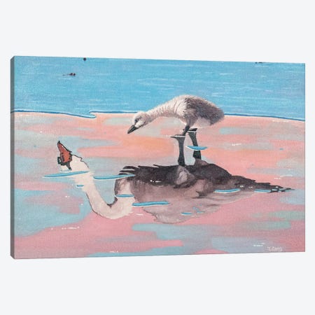 Ugly Ducking Fantasy Canvas Print #YZG164} by Yue Zeng Canvas Artwork
