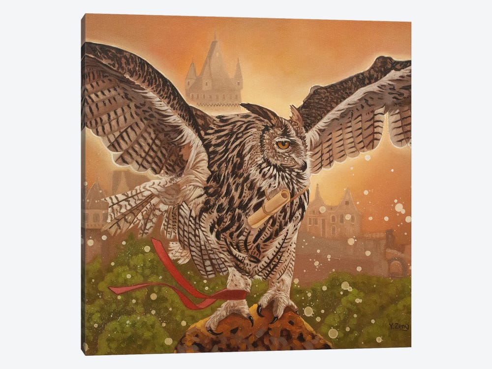 Owl Messenger Fantasy by Yue Zeng 1-piece Art Print