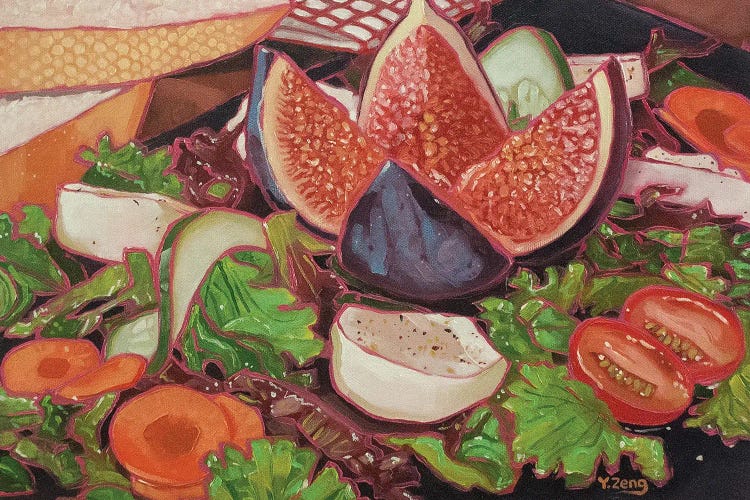 Fig Salad Oil Painting