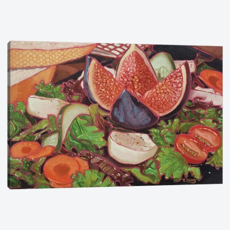Fig Salad Oil Painting Canvas Print #YZG178} by Yue Zeng Canvas Artwork