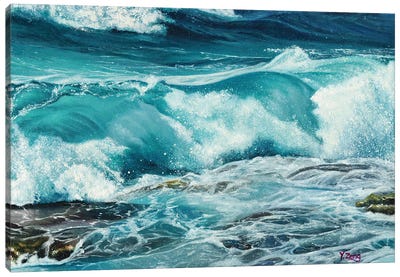 Waves Canvas Art Print - Yue Zeng