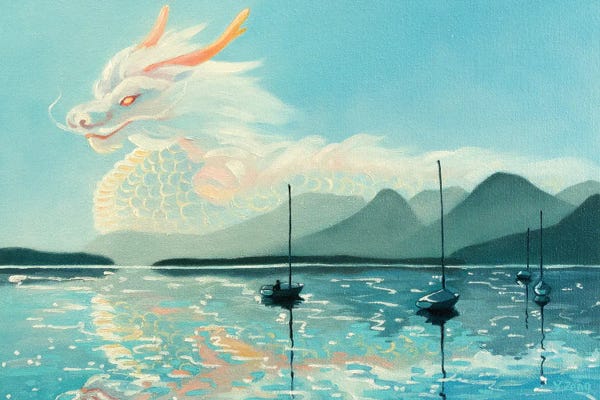 Yue Zeng: Dragon In Distance by Yue Zeng