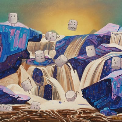 Canvas Print: Marshmallows Wonderland Chocolate-Fall by Yue Zeng - thumbnail