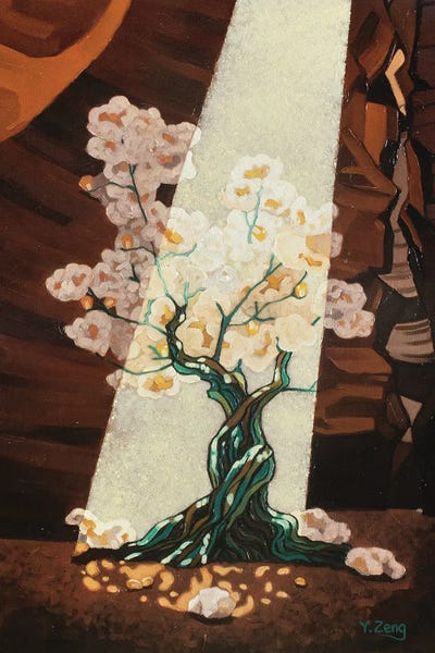 Canvas Print: Popcorn Cave Tree by Yue Zeng - thumbnail
