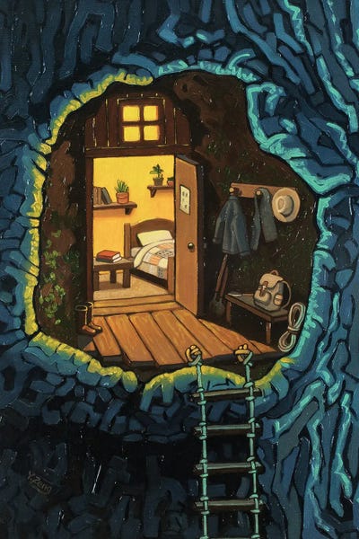 Canvas Print: Home In A Tree by Yue Zeng - thumbnail