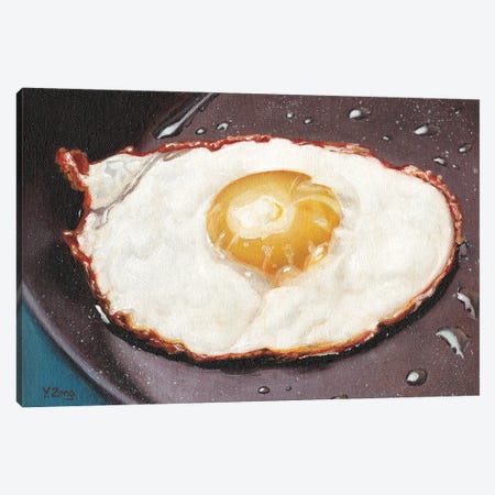 One Fried Egg Canvas Print #YZG24} by Yue Zeng Canvas Print
