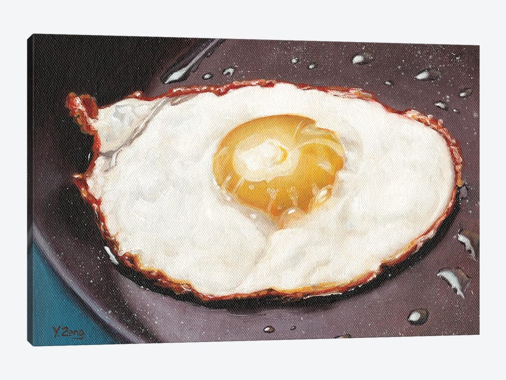 One Fried Egg by Yue Zeng 1-piece Canvas Wall Art