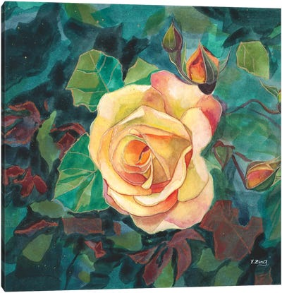 Yellow Roses Canvas Art Print - Yue Zeng