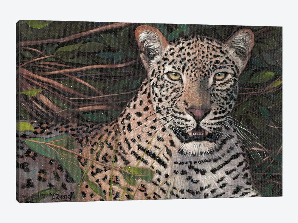 Leopard by Yue Zeng 1-piece Canvas Wall Art