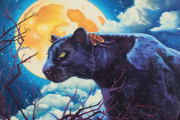 Panthers: Night Watcher Black Panther by Yue Zeng