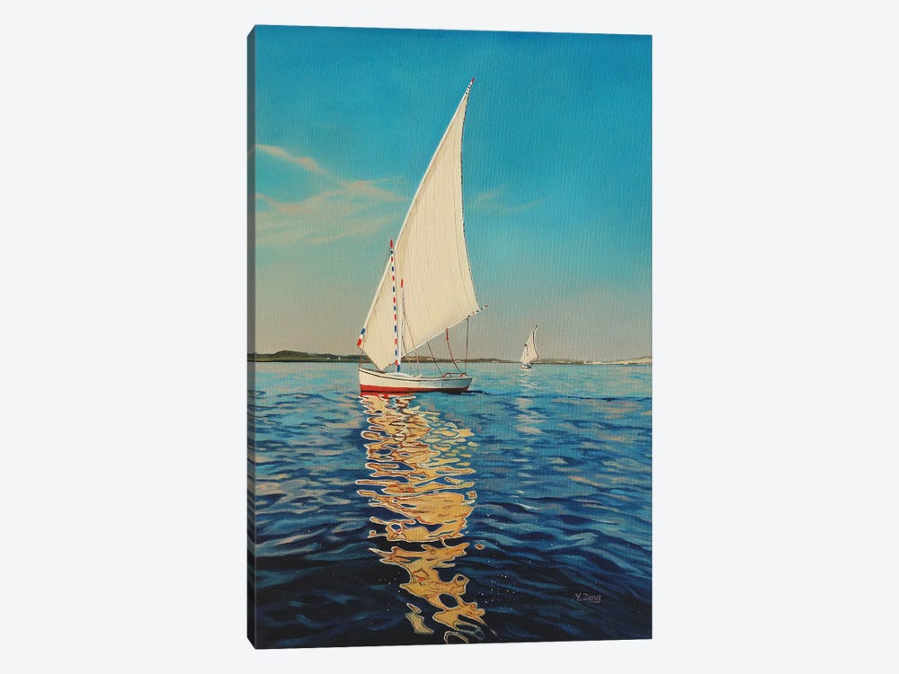 Sail Boat by Yue Zeng 1-piece Canvas Artwork