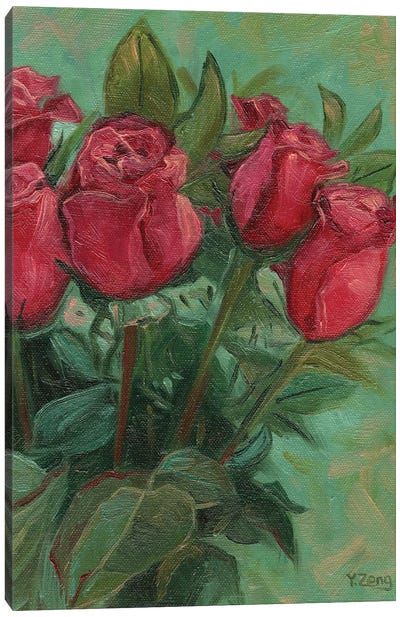Red Roses Canvas Art Print - Yue Zeng