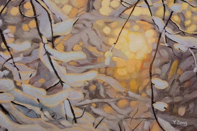 Snowy Sunset by Yue Zeng canvas print