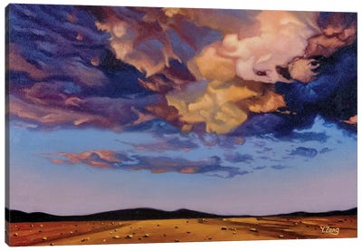 Desert Cloud Oil Canvas Art Print