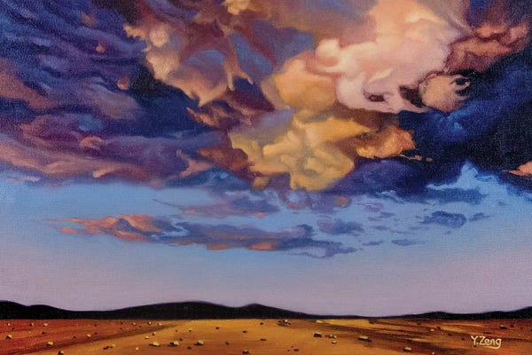 Infinite Landscapes: Desert Cloud Oil by Yue Zeng