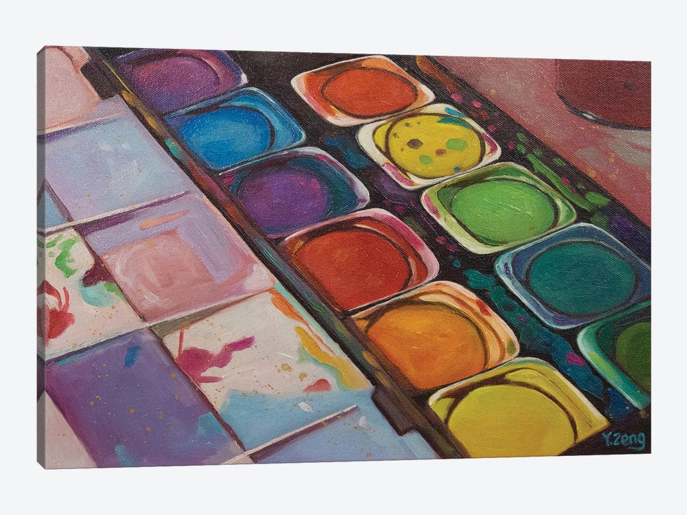 Color Palette by Yue Zeng 1-piece Canvas Print