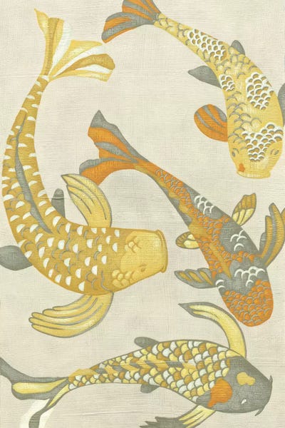Chariklia Zarris: Golden Koi I by Chariklia Zarris
