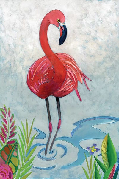 Chariklia Zarris: Vivid Flamingo II by Chariklia Zarris