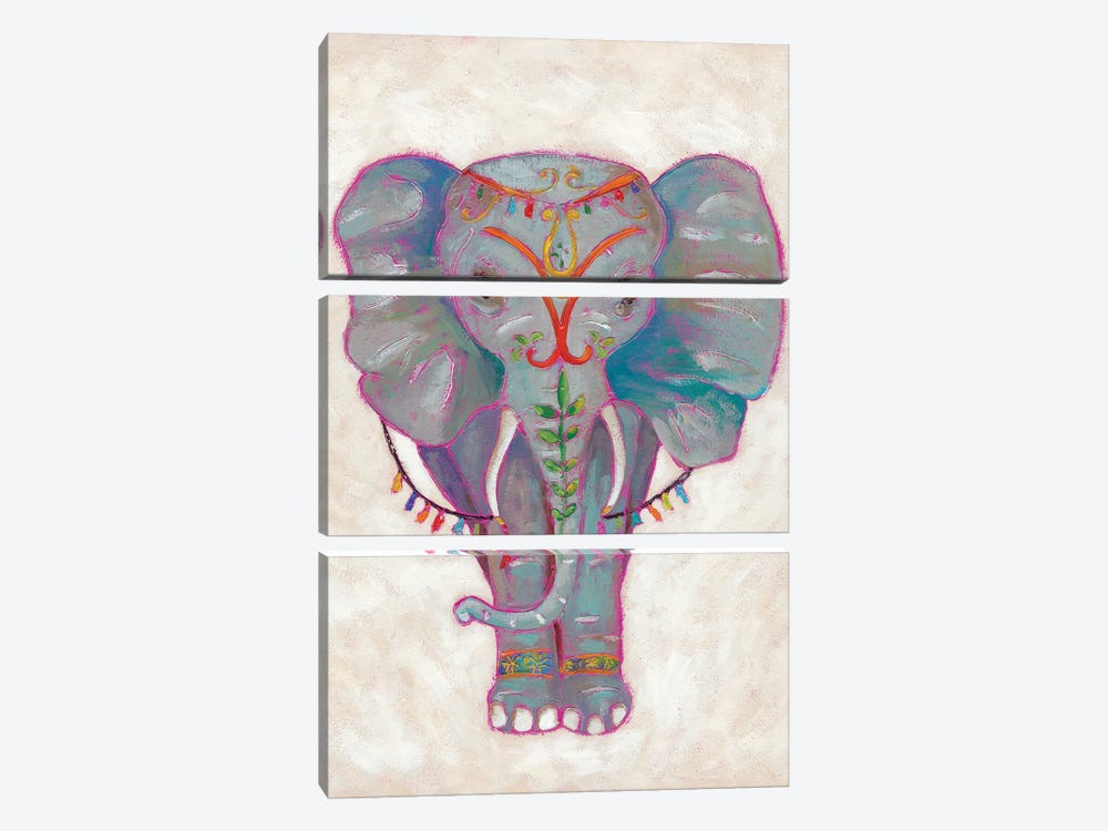 Festival Elephant II by Chariklia Zarris 3-piece Canvas Art