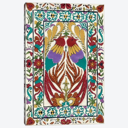 Batik Embroidery IV Canvas Print #ZAR351} by Chariklia Zarris Canvas Artwork