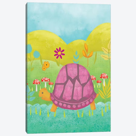 Happy Turtle II Canvas Print #ZAR368} by Chariklia Zarris Art Print