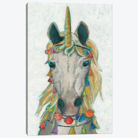 Fiesta Unicorn I Canvas Print #ZAR477} by Chariklia Zarris Canvas Artwork