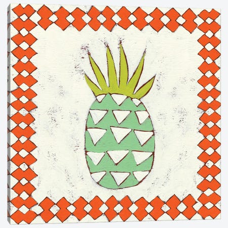 Pineapple Vacation I Canvas Print #ZAR51} by Chariklia Zarris Canvas Wall Art