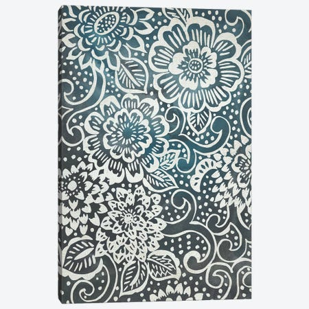 Floral Batik I Canvas Print #ZAR541} by Chariklia Zarris Art Print
