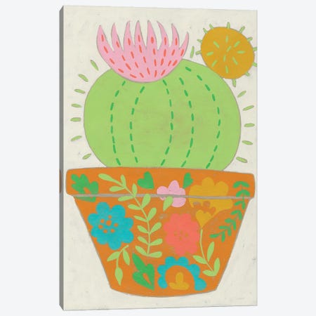 Happy Cactus III Canvas Print #ZAR561} by Chariklia Zarris Canvas Print
