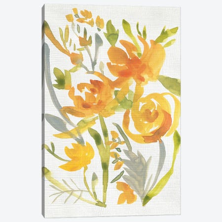 Butterscotch Bouquet II Canvas Print #ZAR598} by Chariklia Zarris Canvas Art