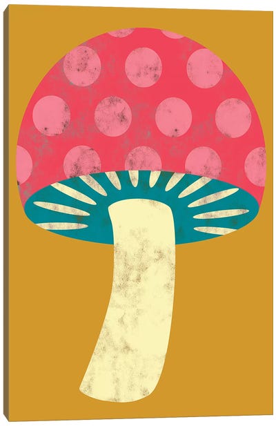 Veggie Party V Canvas Art Print - Mushroom Art