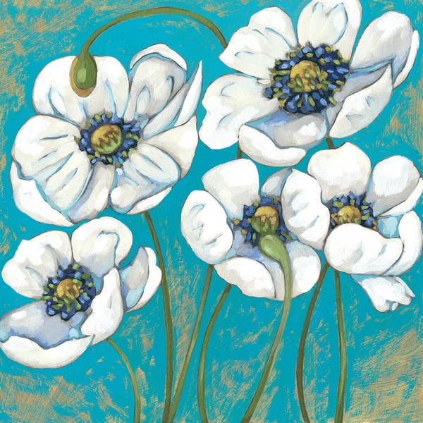 Chariklia Zarris: Lakeside Poppies II by Chariklia Zarris