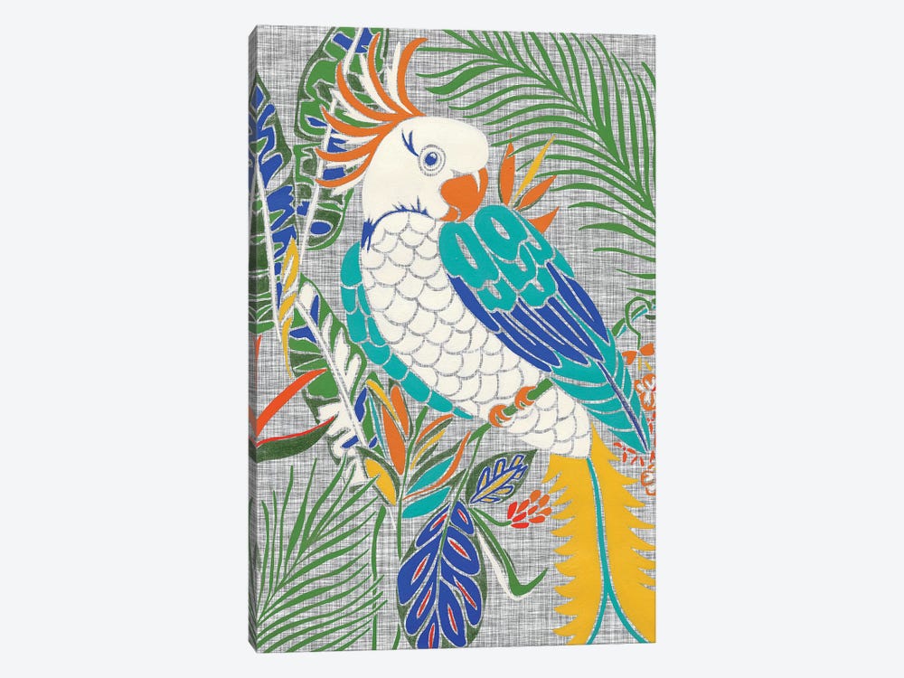 Tropical Cockatoo by Chariklia Zarris 1-piece Canvas Print