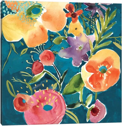 Abundant Florals I Canvas Art Print - Chariklia Zarris