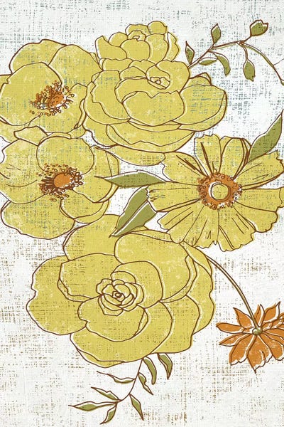 Barkcloth IV by Chariklia Zarris framed canvas print