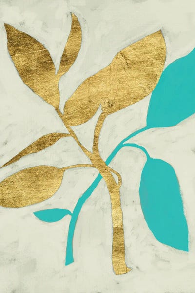 Gilt Tropic III by Chariklia Zarris framed canvas print