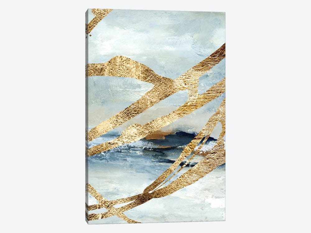 Breakers Gold by Zelda Crane 1-piece Art Print