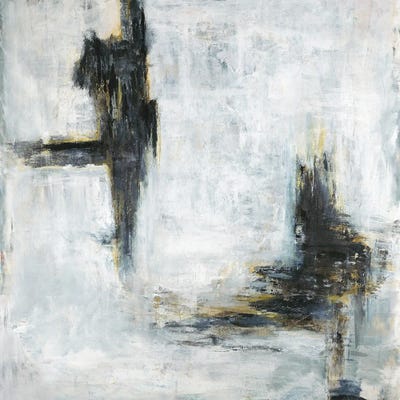 Gray Reflection by Zelda Crane framed canvas print