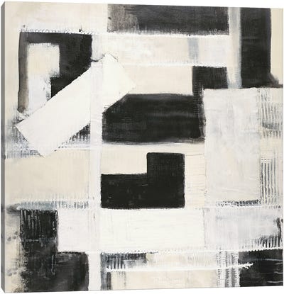 Neutral Blocks Canvas Art Print - Geometric Art