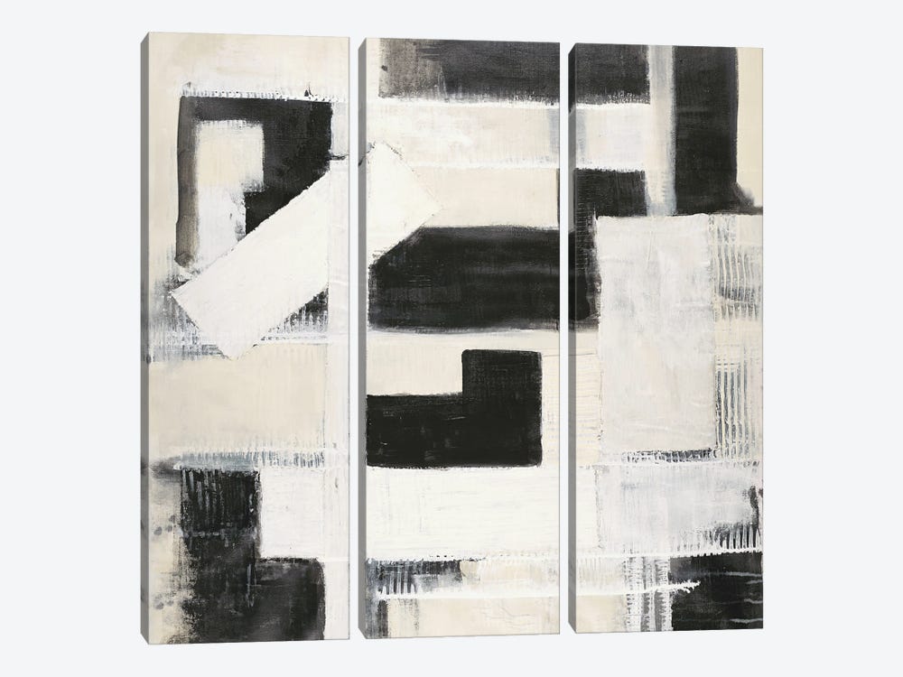 Neutral Blocks by Zelda Crane 3-piece Canvas Artwork