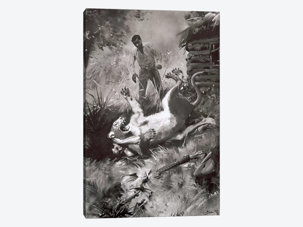 Tarzan of the Apes®, Chapter XV by Zdeněk Burian 1-piece Canvas Art