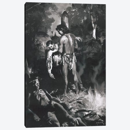 Tarzan of the Apes®, Chapter XXI Canvas Print #ZDB12} by Zdeněk Burian Canvas Artwork